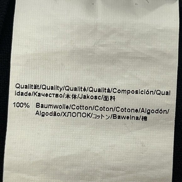 Hugo Boss Shirt Mens M Black Regular Fit‎ Short Sleeve V-Neck Long Staple Cotton - Picture 4 of 9